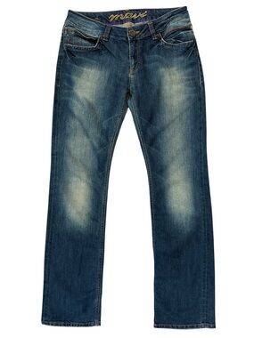 Mavi Vanessa Mid Rise Straight Leg Jeans Dark Wash Y2K Style 30x32 Fits 30x31